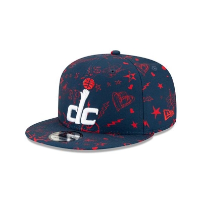 Sapca New Era Washington Wizards NBA Doodle 9FIFTY Snapback - Albastri